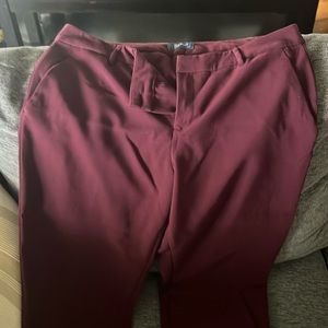 Old Navy, Harper midrise pants size 16 maroon
